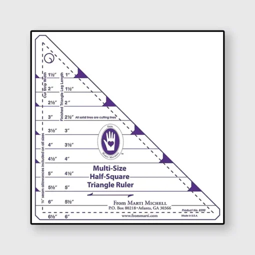 Marti Michell Dreieck Linieal half square triangles