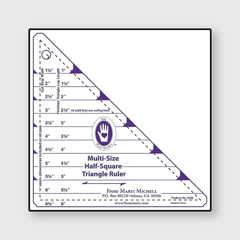Marti Michell Dreieck Linieal half square triangles