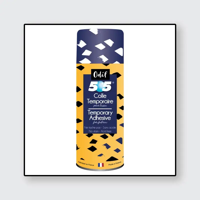 Odif 505 Sprühkleber für Stoff – 500 ml Textilkleber zum Nähen, Quilten und Sticken
