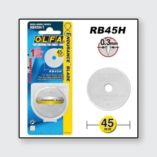 OLFA Endurance Blade 45 mm – langlebige Ersatzklinge für OLFA Rollschneider