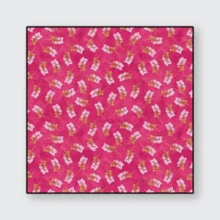 Chalk Garden Sprigs hot pink von Benartex Pinker Stoff mit rosa und grünen Zweigen