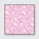 Frolic hot silhouettte pink mit Rosen und Blumen von Benartex
