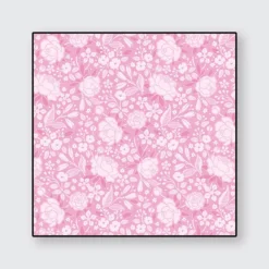 Frolic hot silhouettte pink mit Rosen und Blumen von Benartex