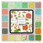 „Parvaneh’s Butterflies Layer Cake – bunter Stoff mit Schmetterlingen und floralen Mustern von Robert Kaufman, 42 Baumwollquadrate à 10 Zoll“