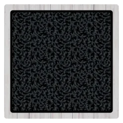 Black-on-Black Quiltstoff mit Ornament von Windham Fabrics