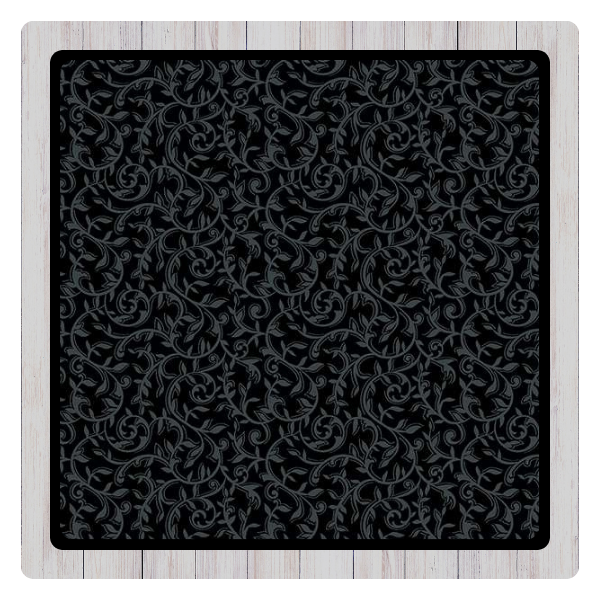 Black-on-Black Quiltstoff mit Ornament von Windham Fabrics