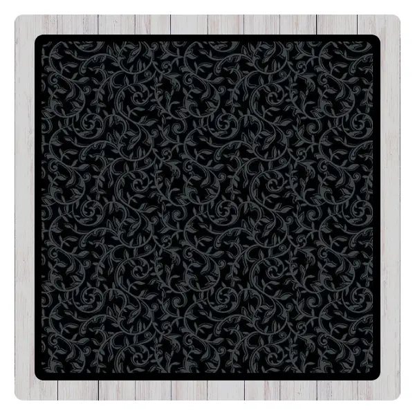 Black-on-Black Quiltstoff mit Ornament von Windham Fabrics