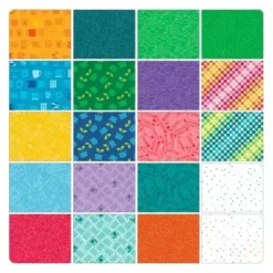 Alternative view of Happy Notes farbenfrohes Charm Pack von Benartex by Sugaridoo Quilt Studio