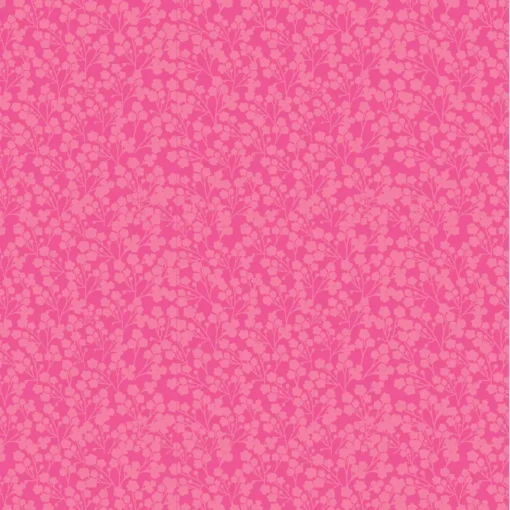 Wildflowers Pink – rosa Baumwollstoff mit Wildblumen aus der Calico Cowgirls Kollektion von Poppy Cotton