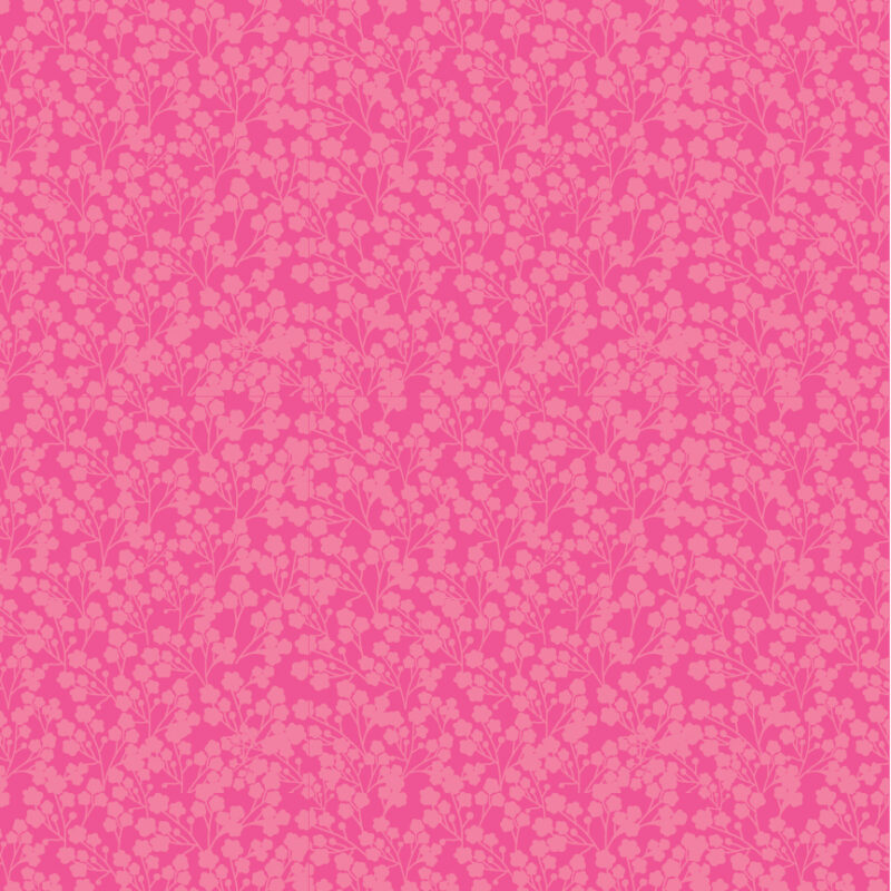 Wildflowers Pink – rosa Baumwollstoff mit Wildblumen aus der Calico Cowgirls Kollektion von Poppy Cotton