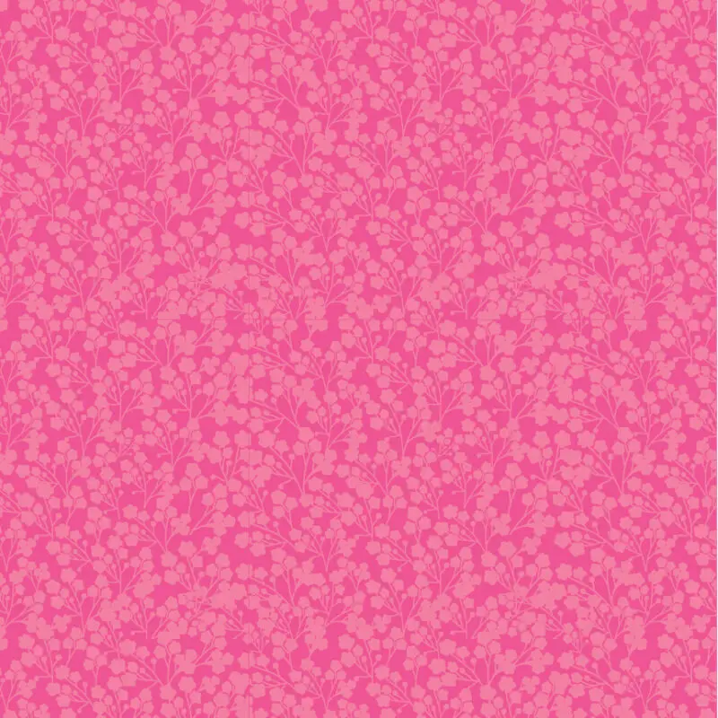 Wildflowers Pink – rosa Baumwollstoff mit Wildblumen aus der Calico Cowgirls Kollektion von Poppy Cotton