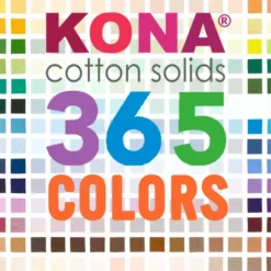 Kona Cotton Stoff von Robert Kaufman – Baumwollstoff in vielen Farben für Patchwork und kreative Nähideen