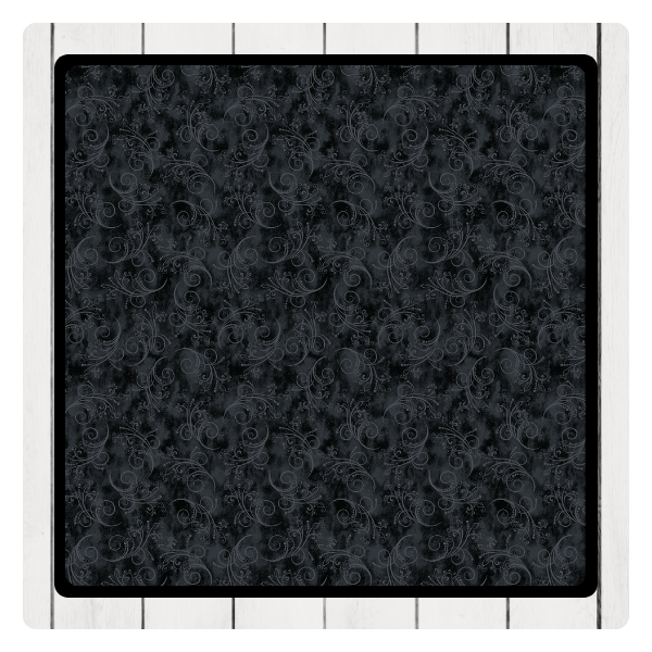 Detailansicht des Quiltstoffs Black on Black aus der Equinox-Kollektion von Benartex mit tonalem Swirl-Muster