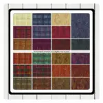 Detailansicht der Jelly Roll Strips von Benartex mit buntem Mix aus 2,5″ Streifen