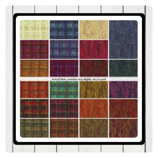 Detailansicht der Strip-pies im JellyRoll (r) Format Strips von Benartex mit buntem Mix aus 2,5″ Streifen