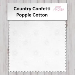 Alternative view of 🌼 Stilvoll & dezent: Weiß auf Weiß – Benartex Domino Effect „Dotted Flowers & Scrolls“