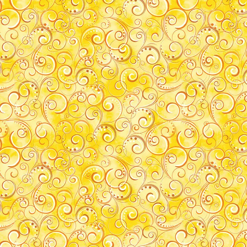 „Sonnengelber Perlenglanz-Baumwollstoff – Pearl Splendor 12707P von Benartex, 100 % Baumwolle, ca. 110 cm breit“