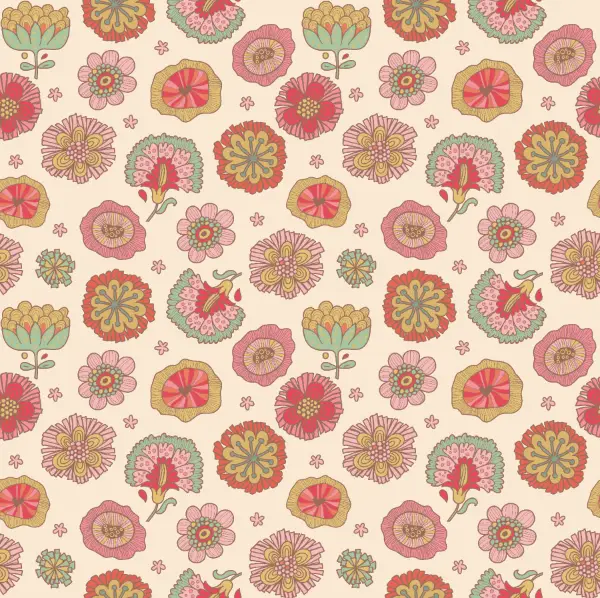 Nahaufnahme des Blütenmusters in Rosa mit zartem Farbverlauf happy Flower Rose