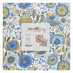 Bird Song Layer Cake von Benartex – Stoffpaket mit 42 farblich sortierten 10″×10″ Karo‑Quadraten