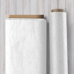 Alternative view of ⚪️ Zeitlos & elegant: Weiß auf Weiß Baumwollstoff – "Chantilly Floral" Domino Effect White on White