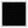 Detailansicht des Quiltstoffs Black on Black von Windham Fabrics mit tonalem Sternenmuster in Schwarz auf Schwarz