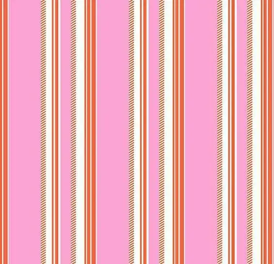 „Rosa Chevron Baumwollstoff – Darling Chevron Stripe 53033‑6 Pink/Weiß/Orange, 100 % Baumwolle, ca. 110 cm breit“