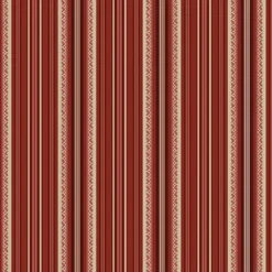 „Rot weiß gestreifter Baumwollstoff – Arbor Stripes Red von Benartex, 100 % Baumwolle, ca. 110 cm breit“