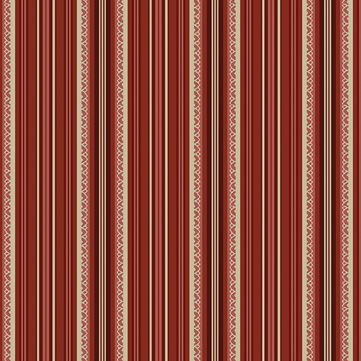 „Rot weiß gestreifter Baumwollstoff – Arbor Stripes Red von Benartex, 100 % Baumwolle, ca. 110 cm breit“