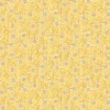 „Gelber Blumenstoff mit silbernen Metallic-Akzenten – Fun Flowers Yellow von Benartex, 100 % Baumwolle, ca. 110 cm breit“