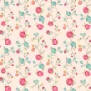Calico Cowgirls – Floral & Vines Natural Stoff von Poppie Cotton mit Rosenranken auf natürlichem Hintergrund