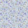 „Meterware Spring Breeze Meadow in Blau – zarte Wildblumen‑Wiese auf hellem Blau, 100 % Baumwolle, 110 cm breit“