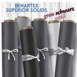 Unistoffe in Weiß, Schwarz & Grau